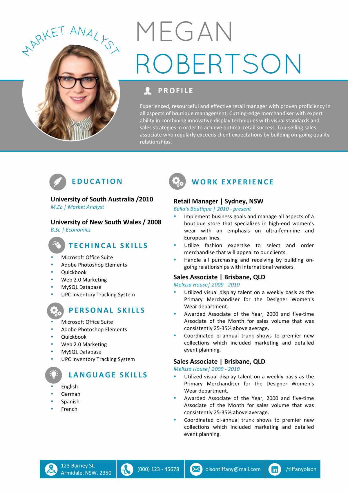 Professional Resume Template Word Lovely the Megan Resume Professional Word Template