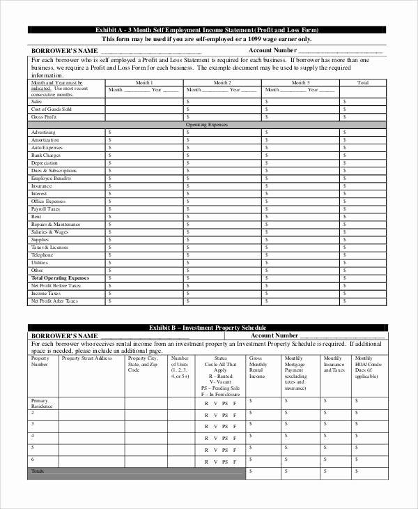 Profit and Loss Statement form Elegant 40 Free Statement forms