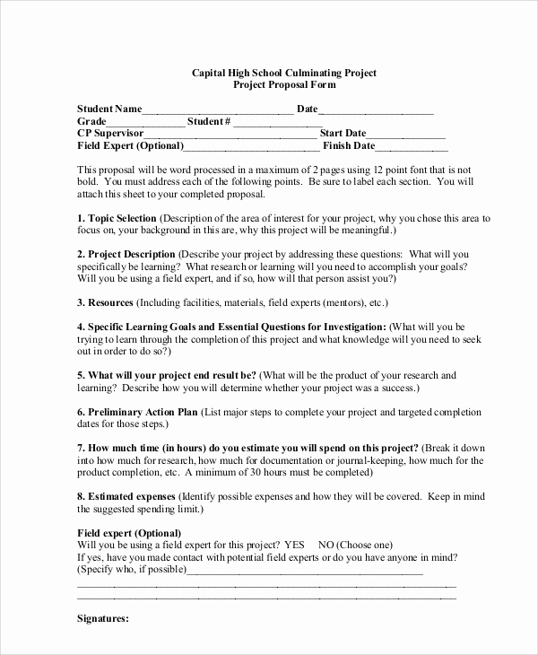 Project Proposal Sample for Students Awesome School Project Proposal Template 11 Free Word Pdf