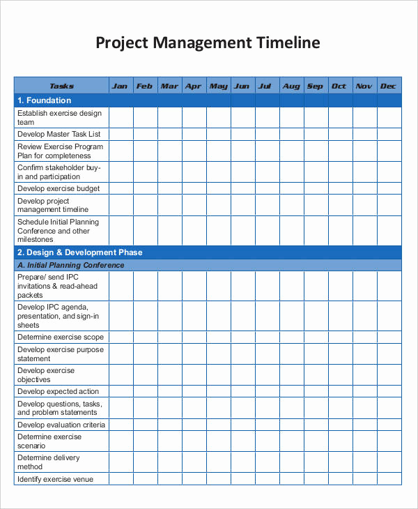 Project Timeline Template Word Beautiful 11 Project Management Templates Docs Word Apple Pages