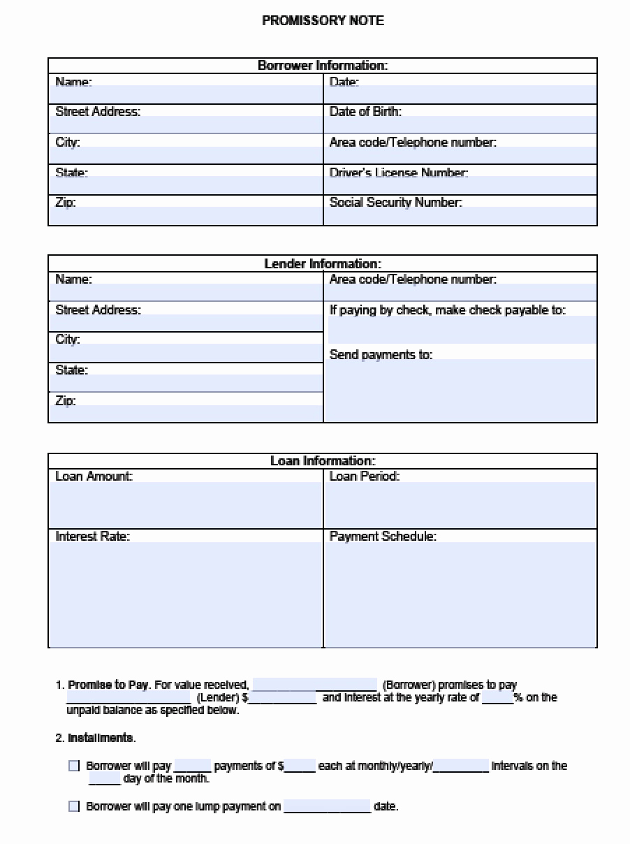 Promissory Note Template Free Awesome Download Blank Promissory Note Template Pdf Rtf