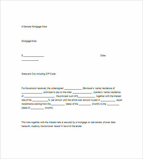 Promissory Note Template Free Best Of Promissory Note Example