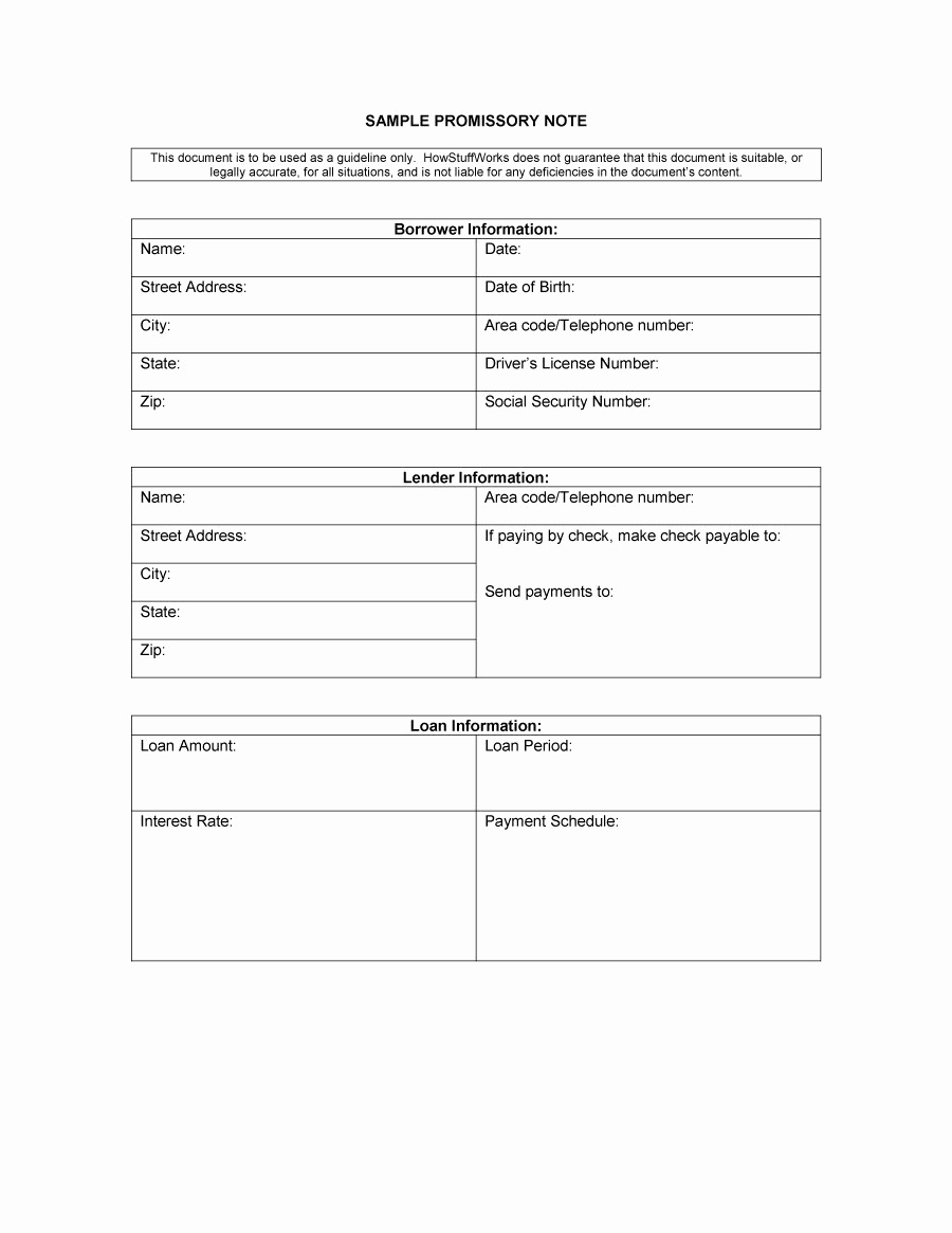 Promissory Note Template Free New 45 Free Promissory Note Templates &amp; forms [word &amp; Pdf]