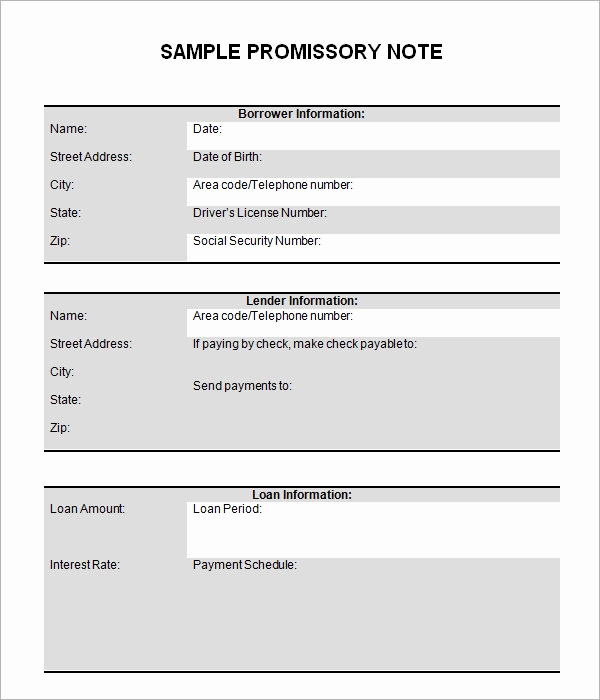 Promissory Note Templates Free Luxury Promissory Note 26 Download Free Documents In Pdf Word