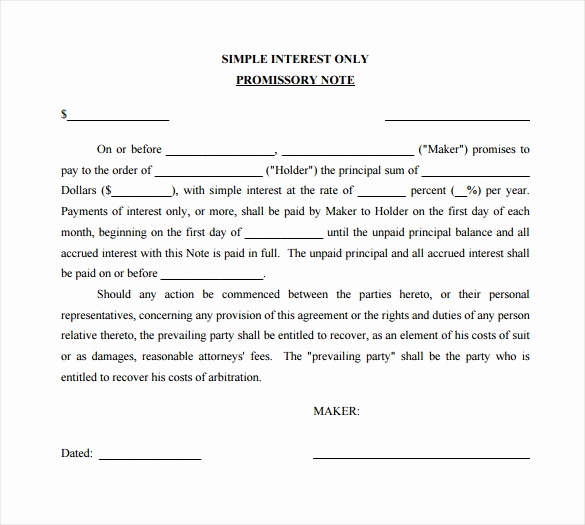 Promissory Note Templates Word New Promissory Note 26 Download Free Documents In Pdf Word