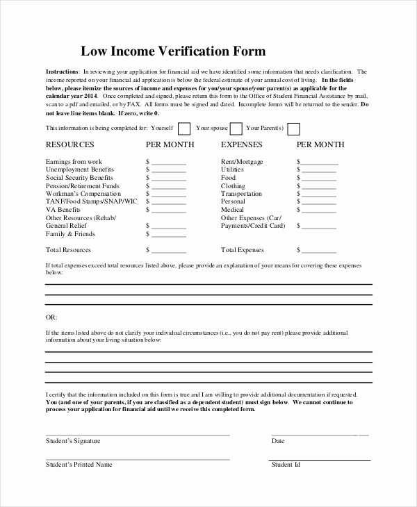 Proof Of Income form Inspirational Sample In E Verification form 10 Free Documents In