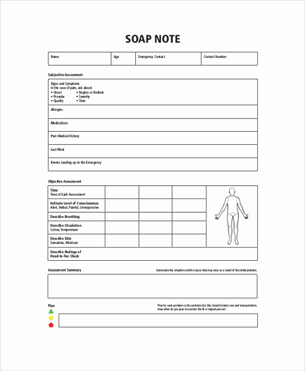 Psychotherapy Progress Note Template Pdf Unique Blank 6 Pediatric Massage soap Note Template Example