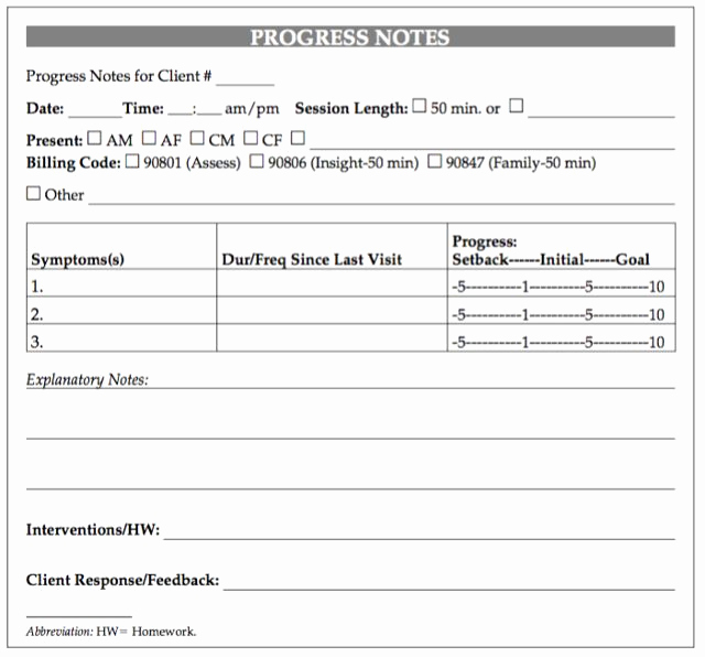 Psychotherapy Progress Notes Template Luxury 13 Best Progress Notes Images On Pinterest