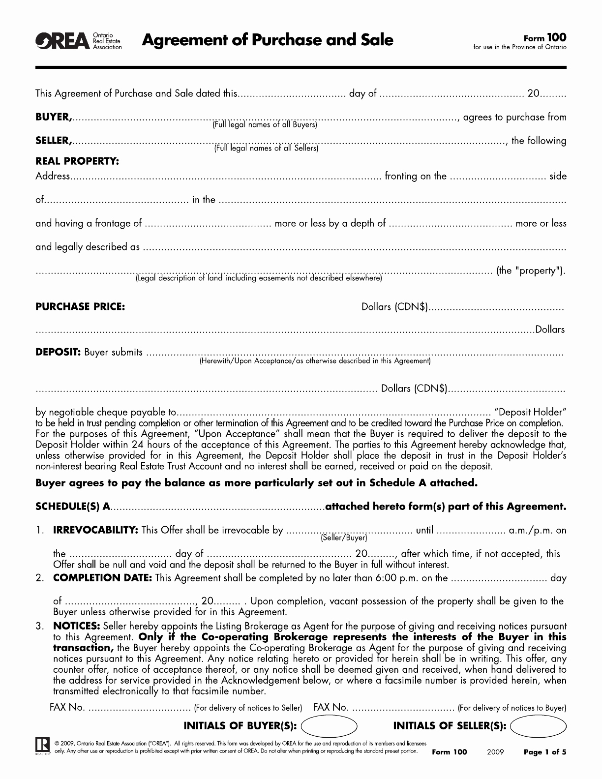 Purchase and Sale Agreement form Elegant Download Tario Agreement Of Purchase and Sale form for