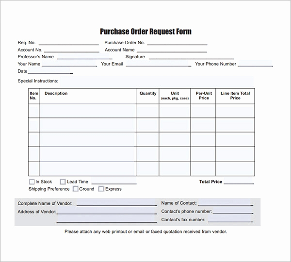 Purchase order Template Word Beautiful Purchase order Template 10 Download Free Documents In