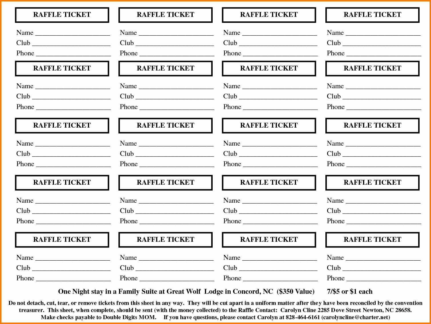 Raffle Ticket Template Word Fresh Free Raffle Ticket Template for Word
