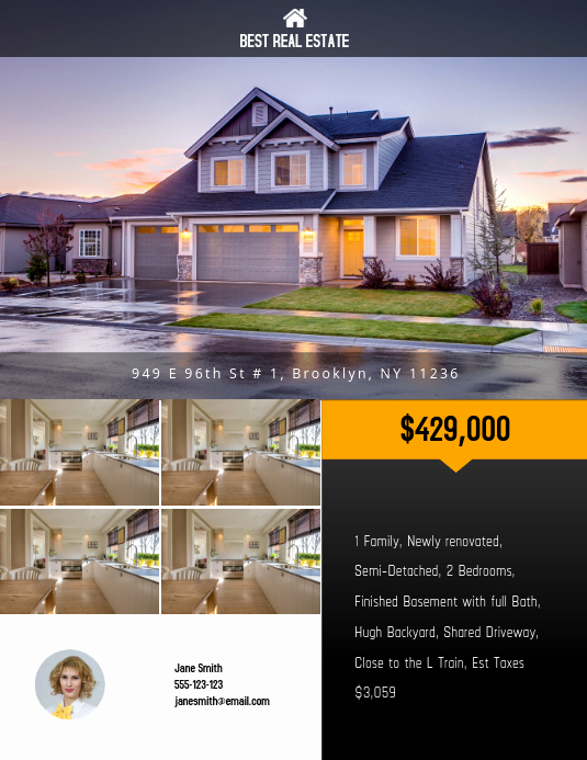 Real Estate Flyer Templates New Copy Of Real Estate Flyer Template