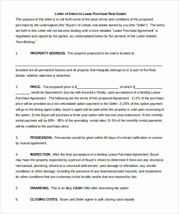 Real Estate Letter Of Intent Awesome 27 Simple Letter Of Intent Templates Pdf Doc