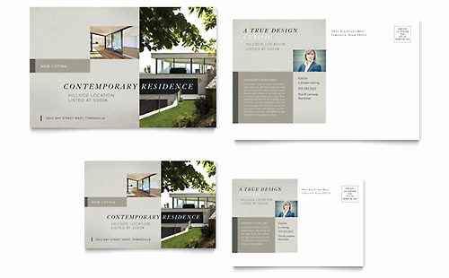 Real Estate Postcard Templates Awesome Real Estate Postcard Templates Word &amp; Publisher