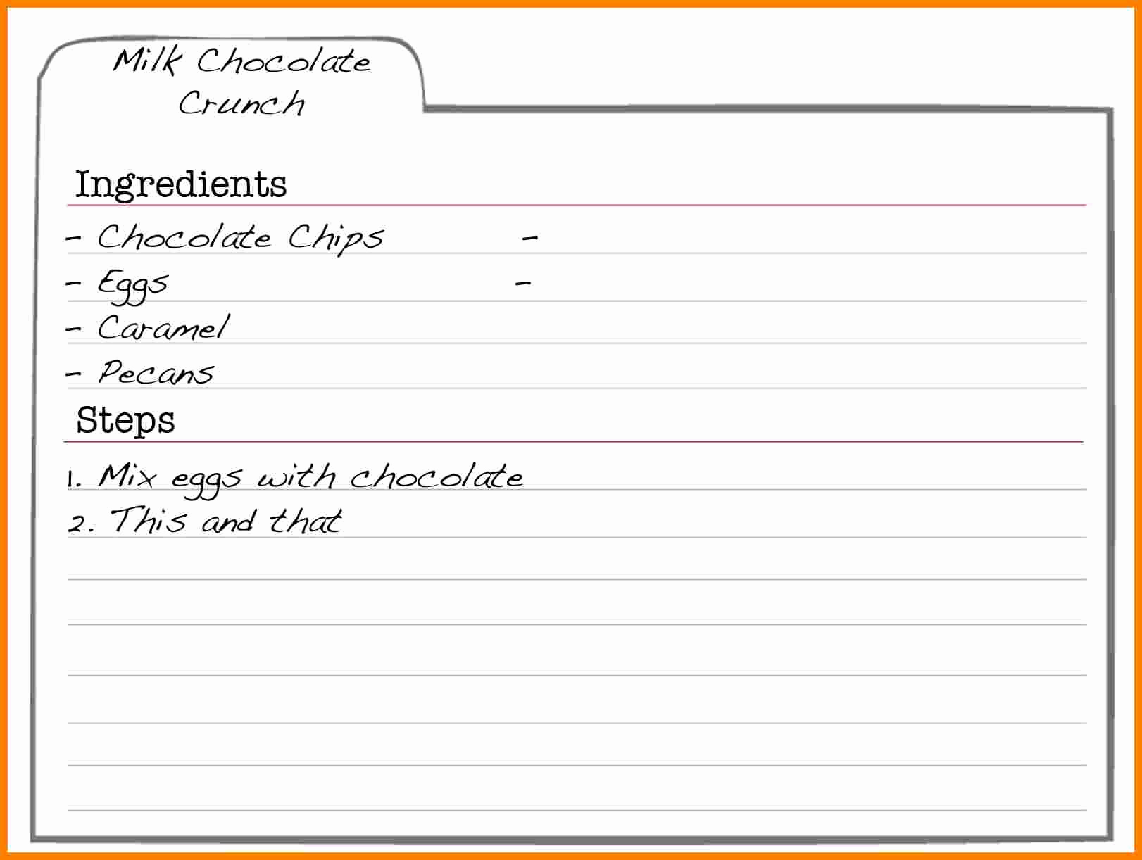 Recipe Template for Word Lovely 5 Free Editable Recipe Card Templates for Microsoft Word