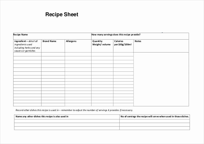Recipe Template for Word Luxury 43 Amazing Blank Recipe Templates for Enterprising Chefs