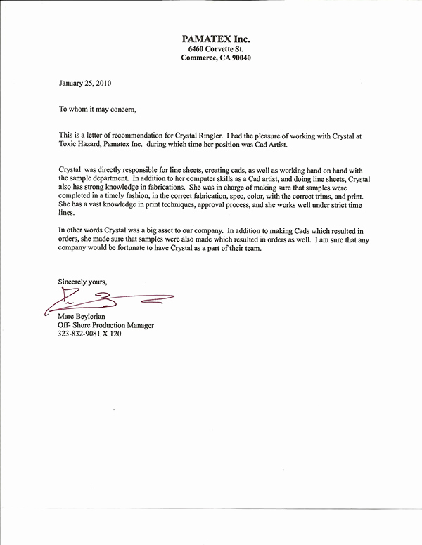 Recommendation Letter for Coworker Beautiful My Re Mendation Letters On Behance