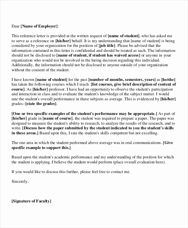 Recommendation Letter From Professor Lovely 40 Re Mendation Letter Templates In Pdf