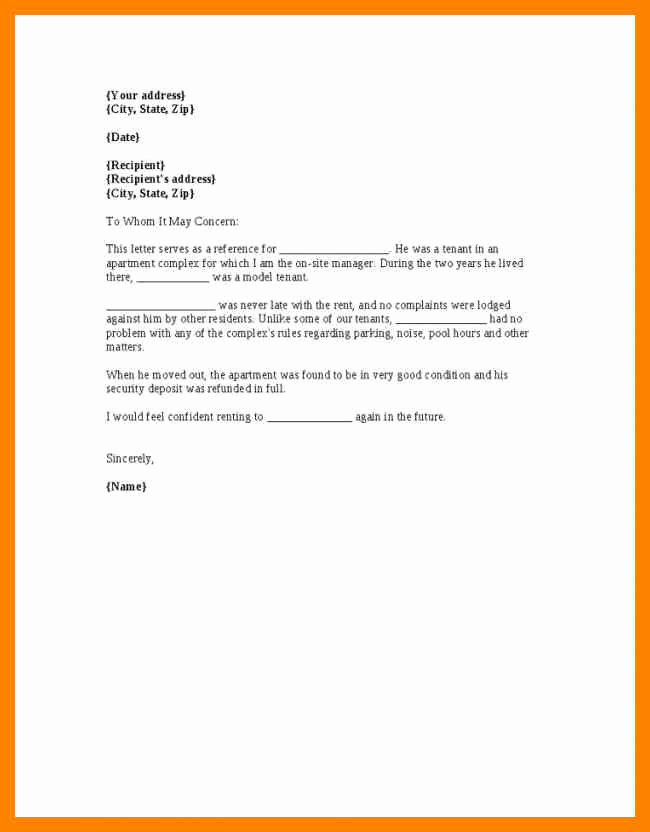 Reference Letter for Apartment Luxury 12 Employer Reference Letter for Landlord