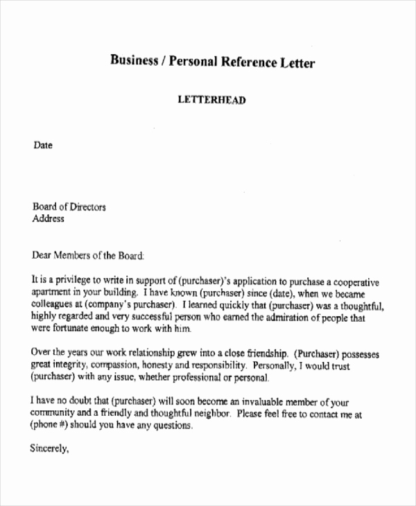 Reference Letter for Apartment New 10 Sample Business Reference Letter Templates Pdf Doc