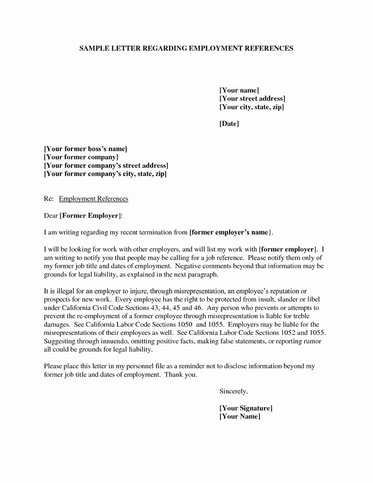 Reference Letter for Employees Lovely Examples Reference Letters Employmentexamples Of