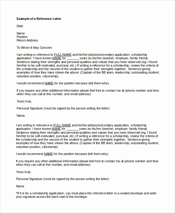 Reference Letter for Friend Awesome 8 Reference Letters for Friend Doc Pdf