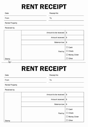 Rent Receipt Template Word Awesome Free Rent Receipt Templates Download or Print