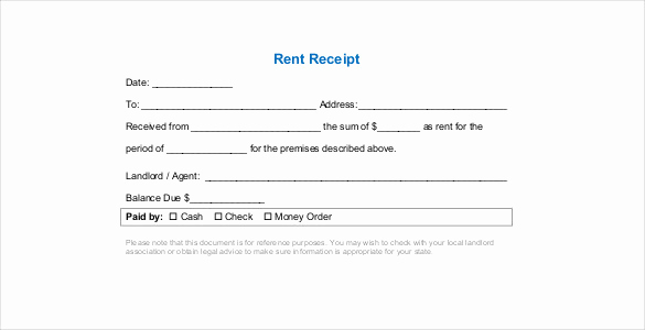 Rent Receipt Template Word Beautiful 35 Rental Receipt Templates Doc Pdf Excel