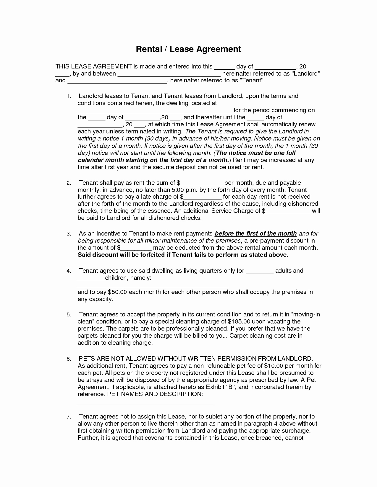 Rent to Own Agreement Template Fresh Free Copy Rental Lease Agreement 1275px