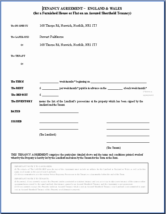 Rental Agreement Template Free Luxury Printable Sample Rental Agreement Doc form