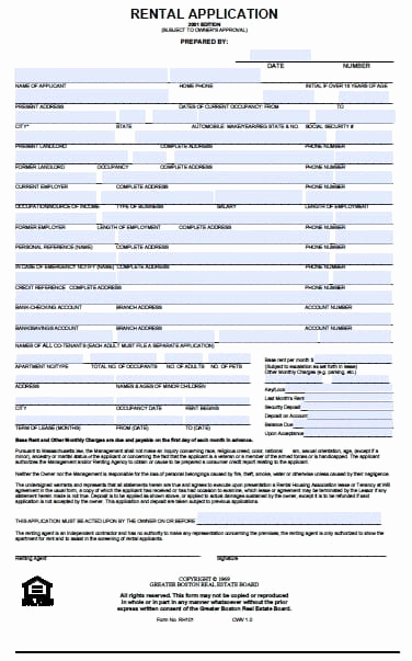 Rental Application Pdf Fillable Beautiful Free Massachusetts Rental Application form – Pdf Template