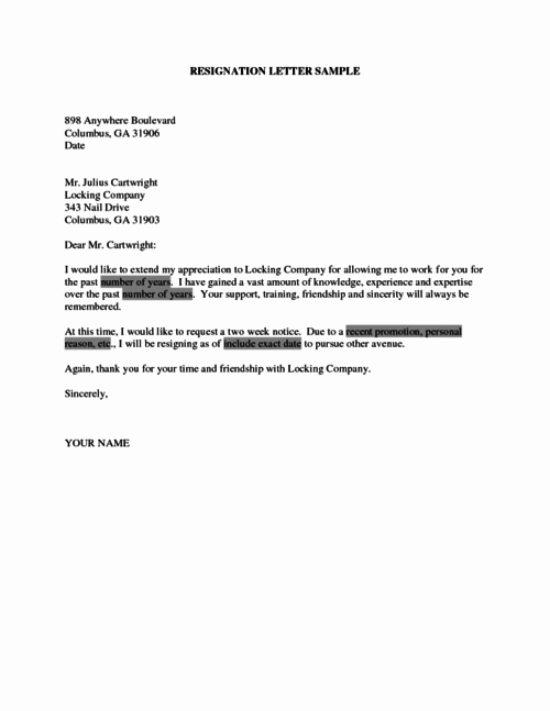 Resignation Letter Effective Immediately Beautiful Resignation Samples 12 Examples Of Resignation Letters