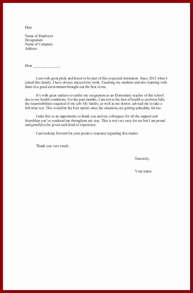 Resignation Letter Short Notice Lovely 10 Resignation Letter with Short Notice