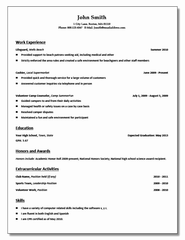 Resume High School Student Beautiful 4210 Best Images About Resume Job On Pinterest