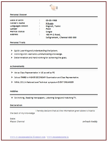 Resume Samples for Freshers Awesome the 25 Best Resume format for Freshers Ideas On Pinterest