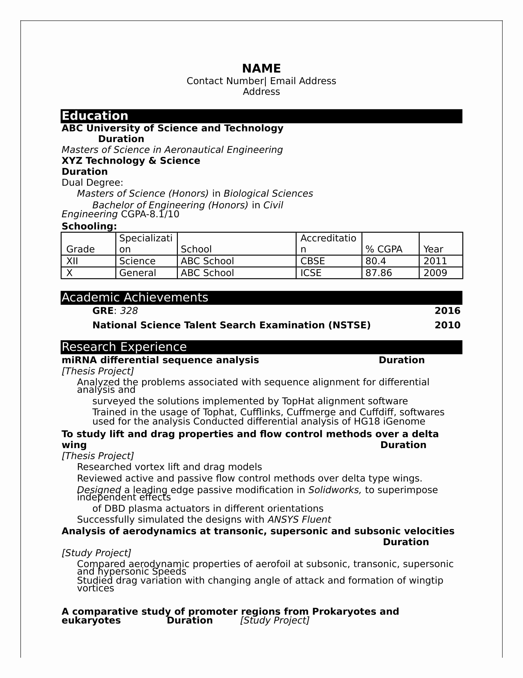 Resume Samples for Freshers Unique 32 Resume Templates for Freshers Download Free Word format