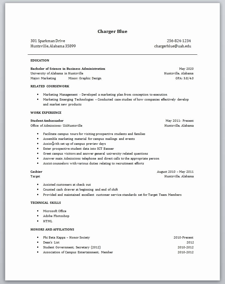 Resume Template College Student Awesome 11 Best College Student Resume Images On Pinterest
