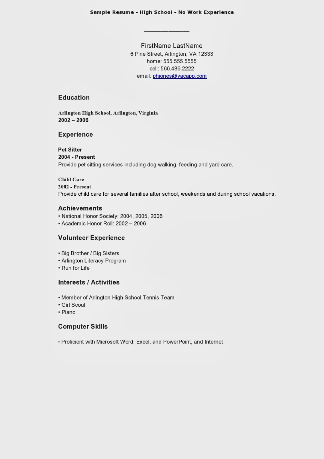 Resume Template for Teens Awesome My First Resume for Teens – Perfect Resume format