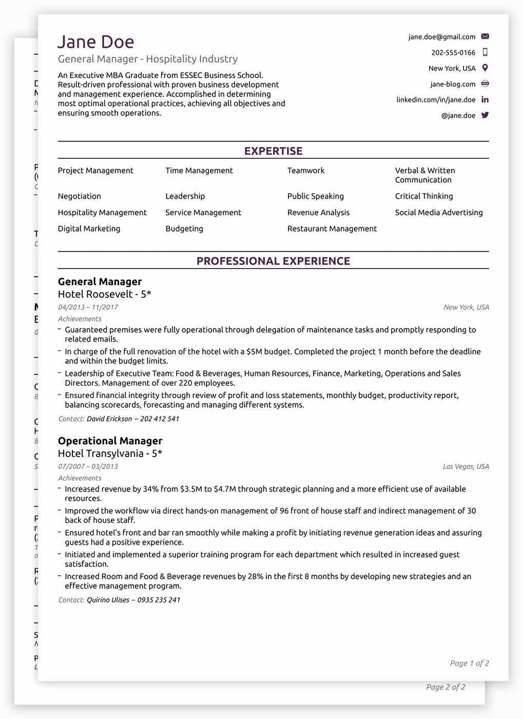 Resume Template with Photo New Cv Reportier