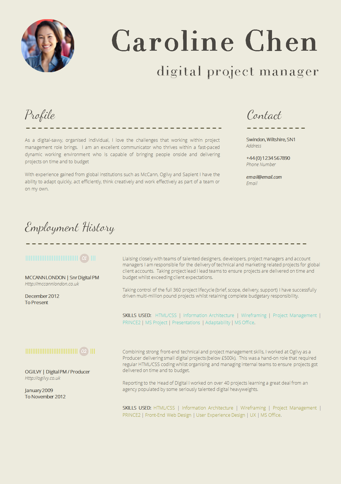 Resume Template with Photo Unique 13 Slick and Highly Professional Cv Templates