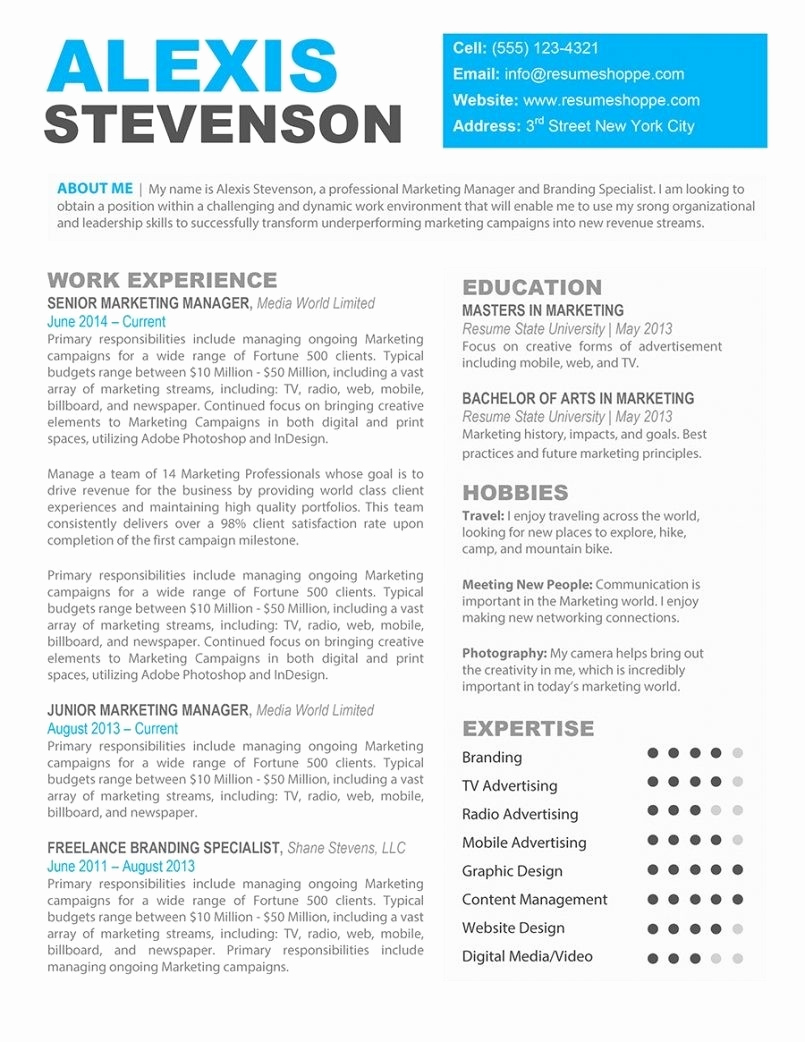 Resume Templates for Mac Inspirational Template for Resume Mac