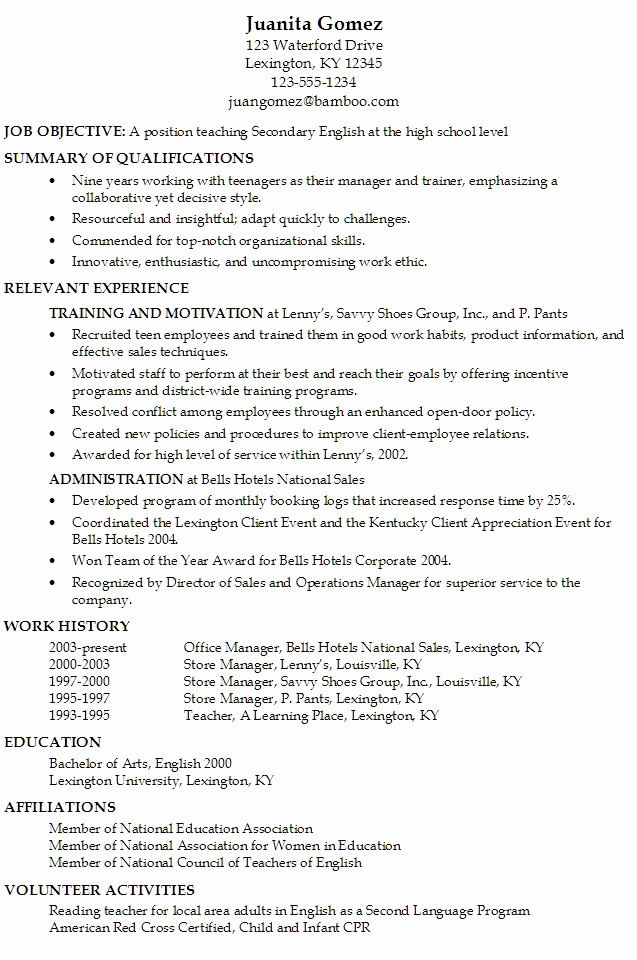 Resume Templates for Teens Fresh 7 8 Resume Templates for Teens