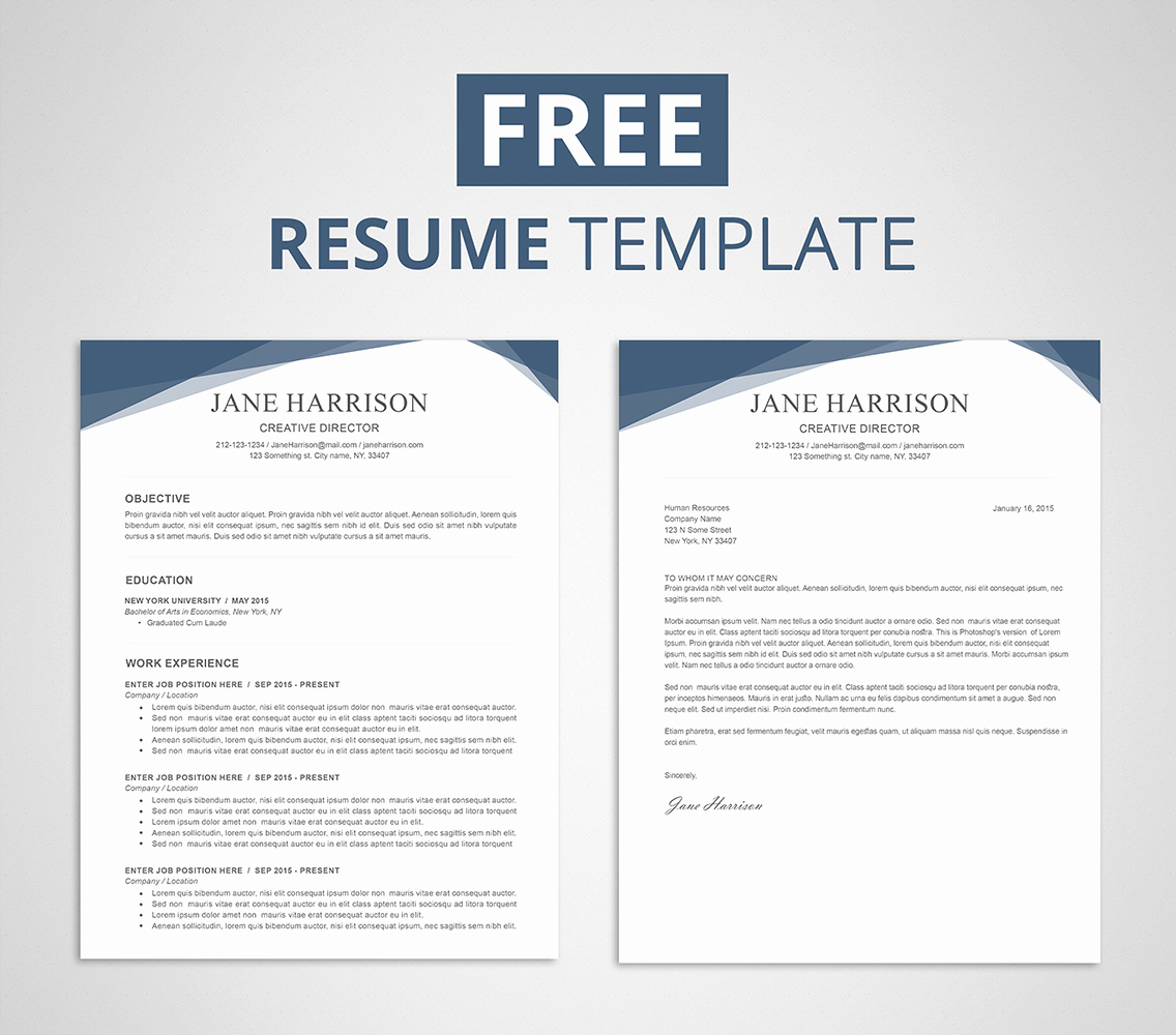 Resume Templates Free Word Lovely Free Resume Template for Word &amp; Shop Graphicadi