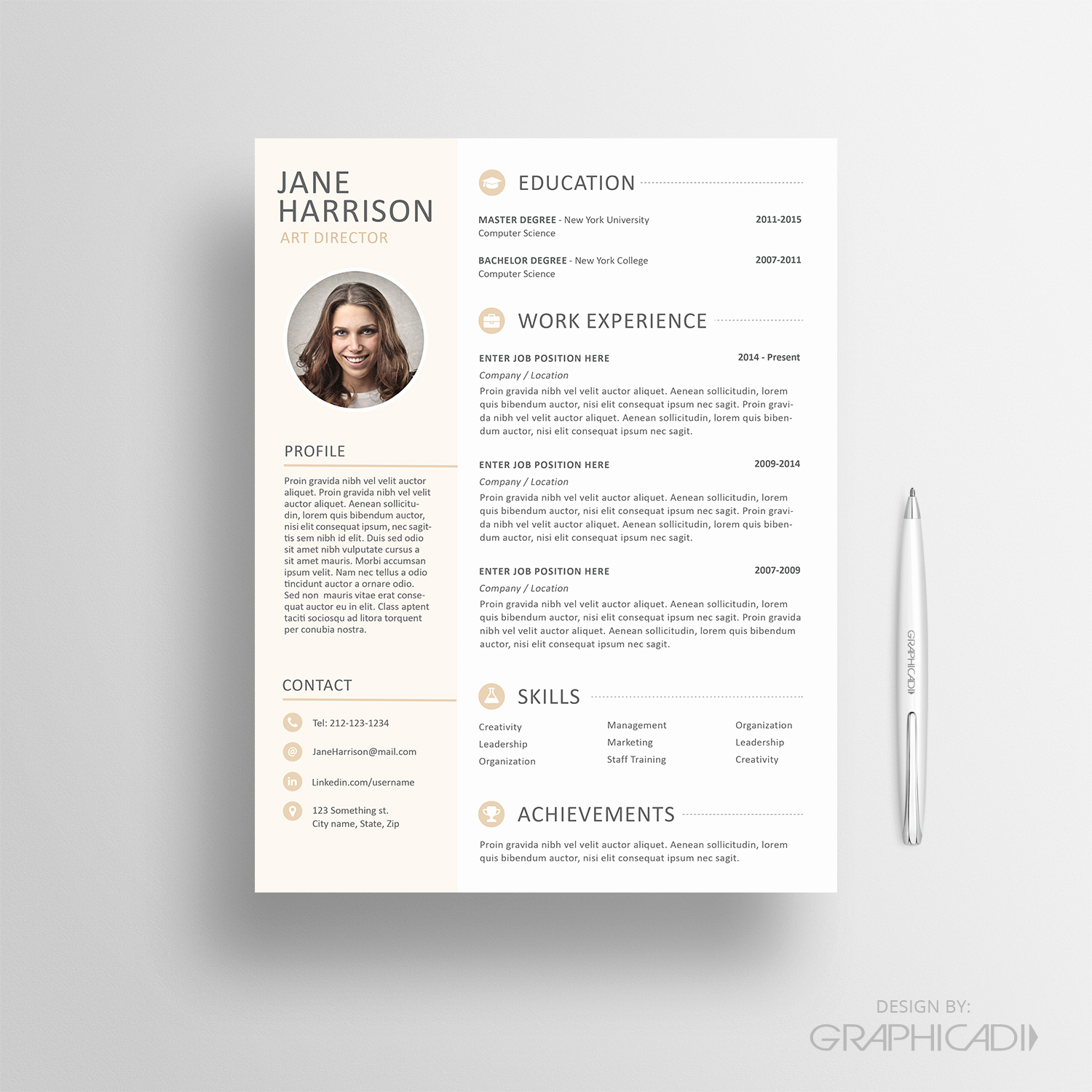 Resume with Picture Template Best Of How to Design An Eye Catching Resume Graphicadi