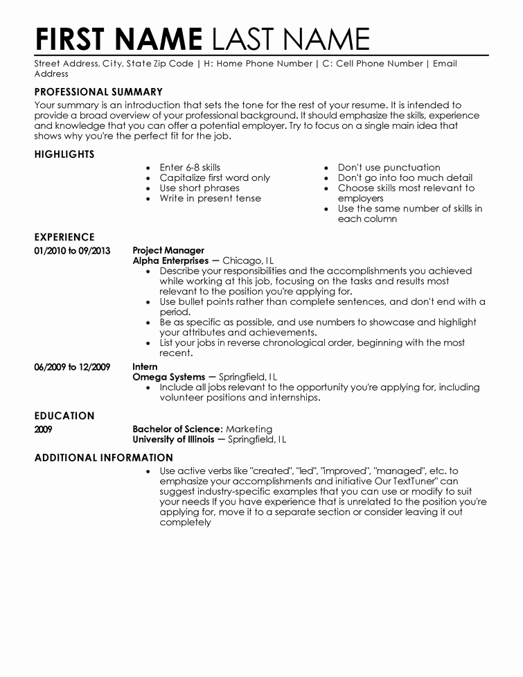 Resume with Picture Template Inspirational Free Professional Resume Templates