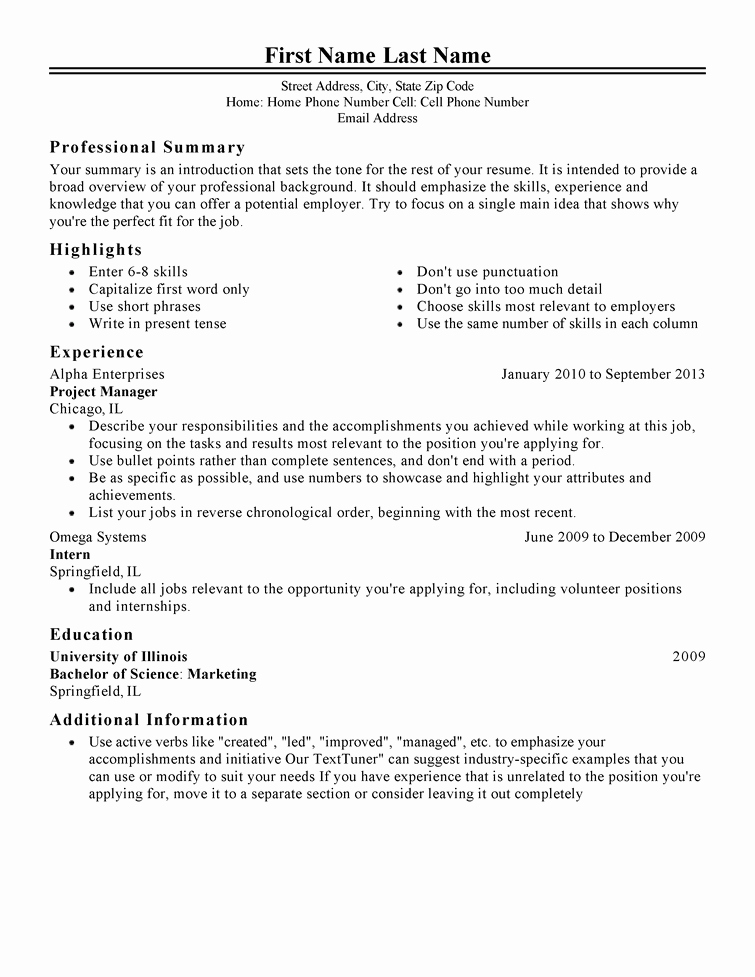 Resume with Picture Template New Free Professional Resume Templates