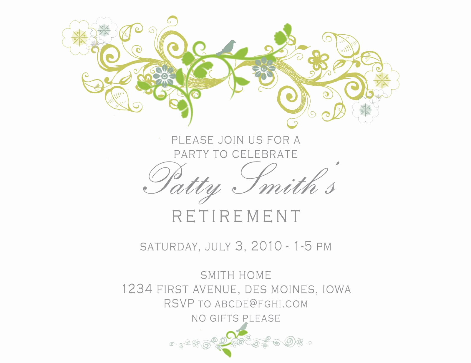 Retirement Party Invitations Templates Best Of Idesign A Retirement Party Invitation