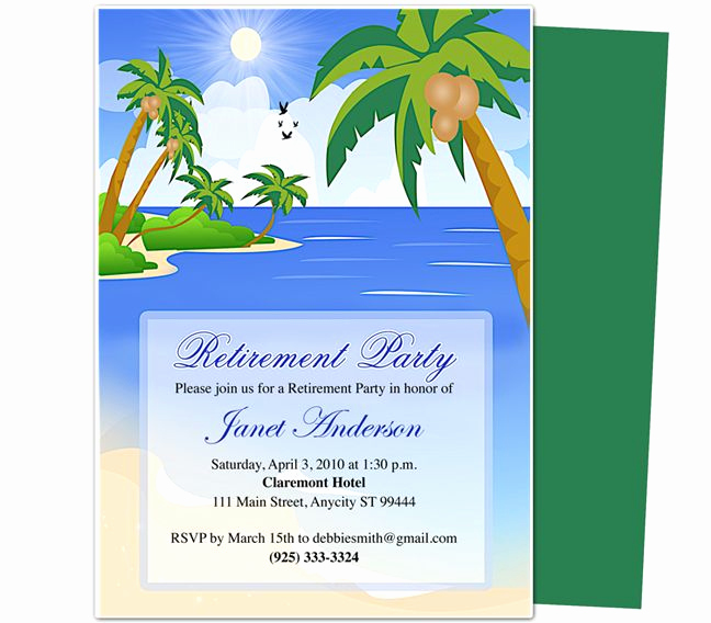 Retirement Party Invitations Templates Luxury 7 Best Of Free Printable Retirement Party Program