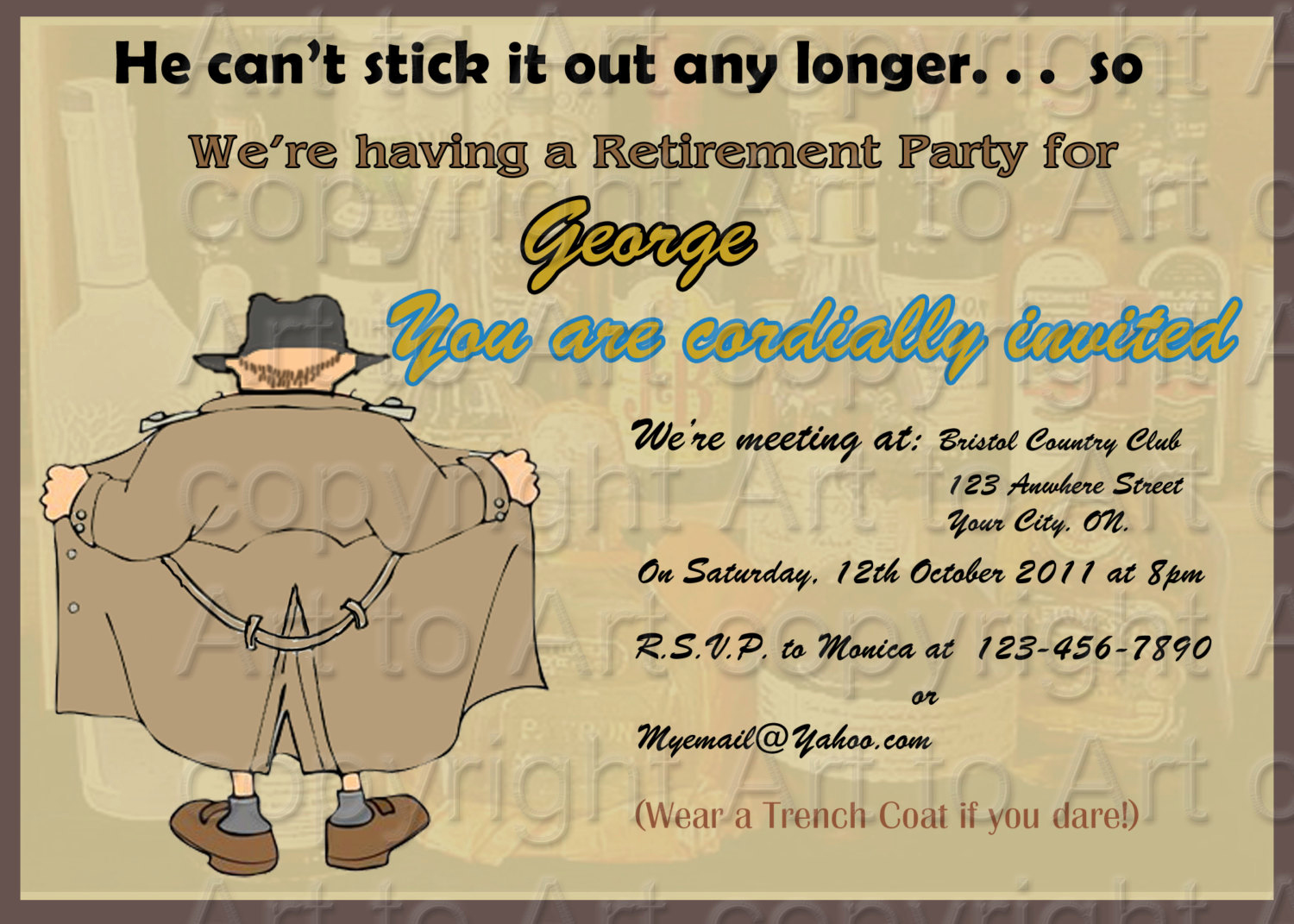 Retirement Party Invitations Templates Luxury Retirement Party Invitation 180 Personalized Digital You