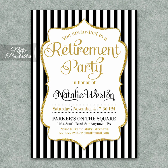 Retirement Party Invitations Templates Unique Retirement Party Invitation Template – 36 Free Psd format